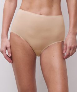 chantelle soft stretch høy truse golden beige