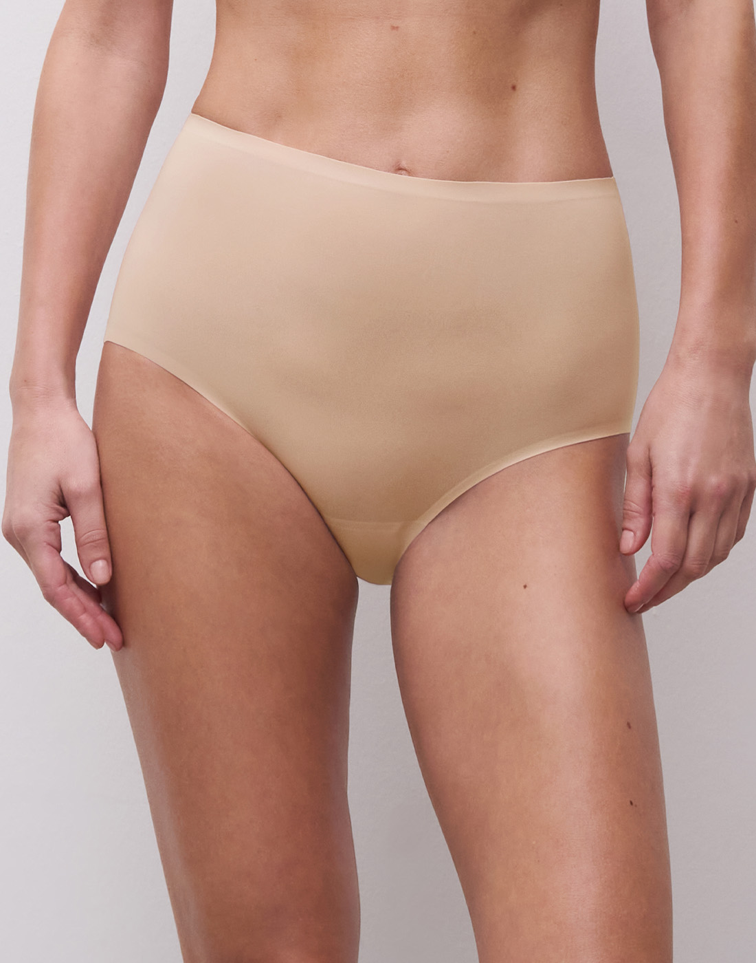 chantelle soft stretch høy truse golden beige