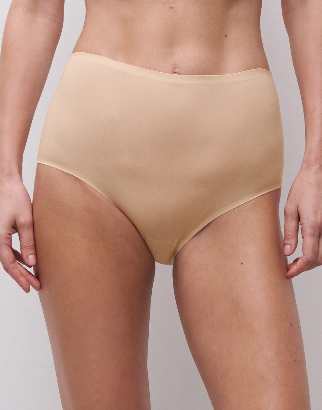 chantelle soft stretch høy truse beige