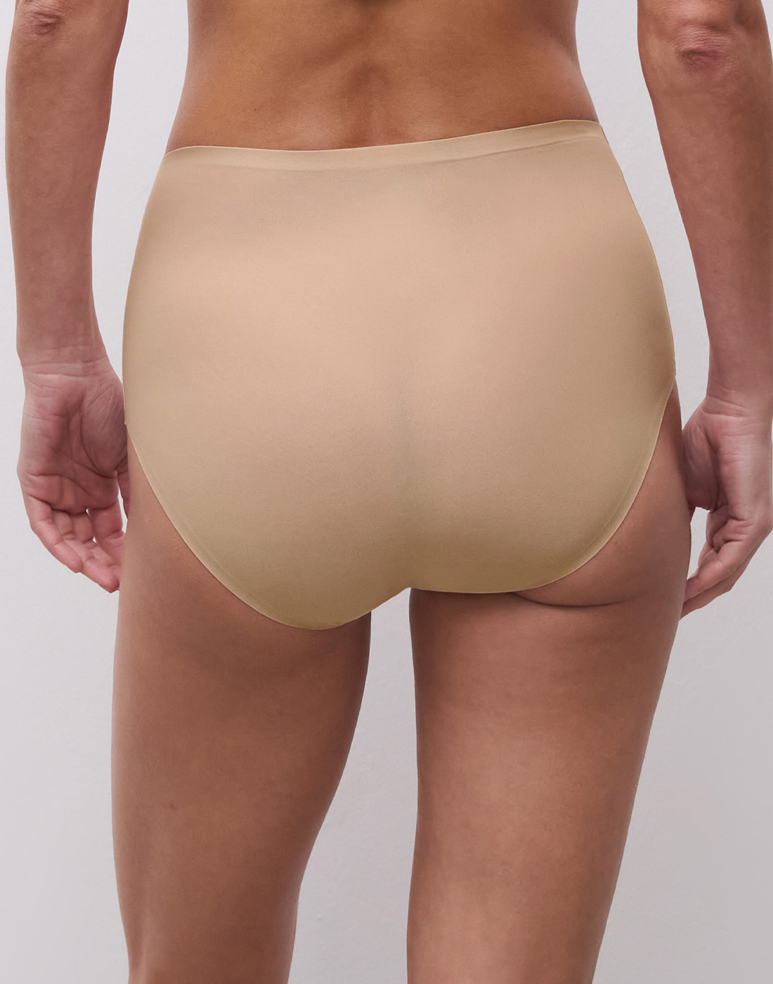 chantelle soft stretch høy truse beige