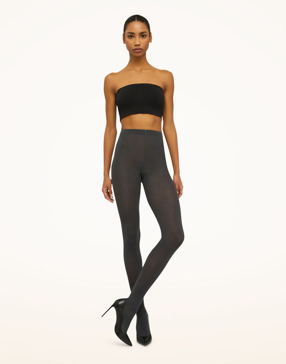 wolford merino ull strømpebukse anthracite grå