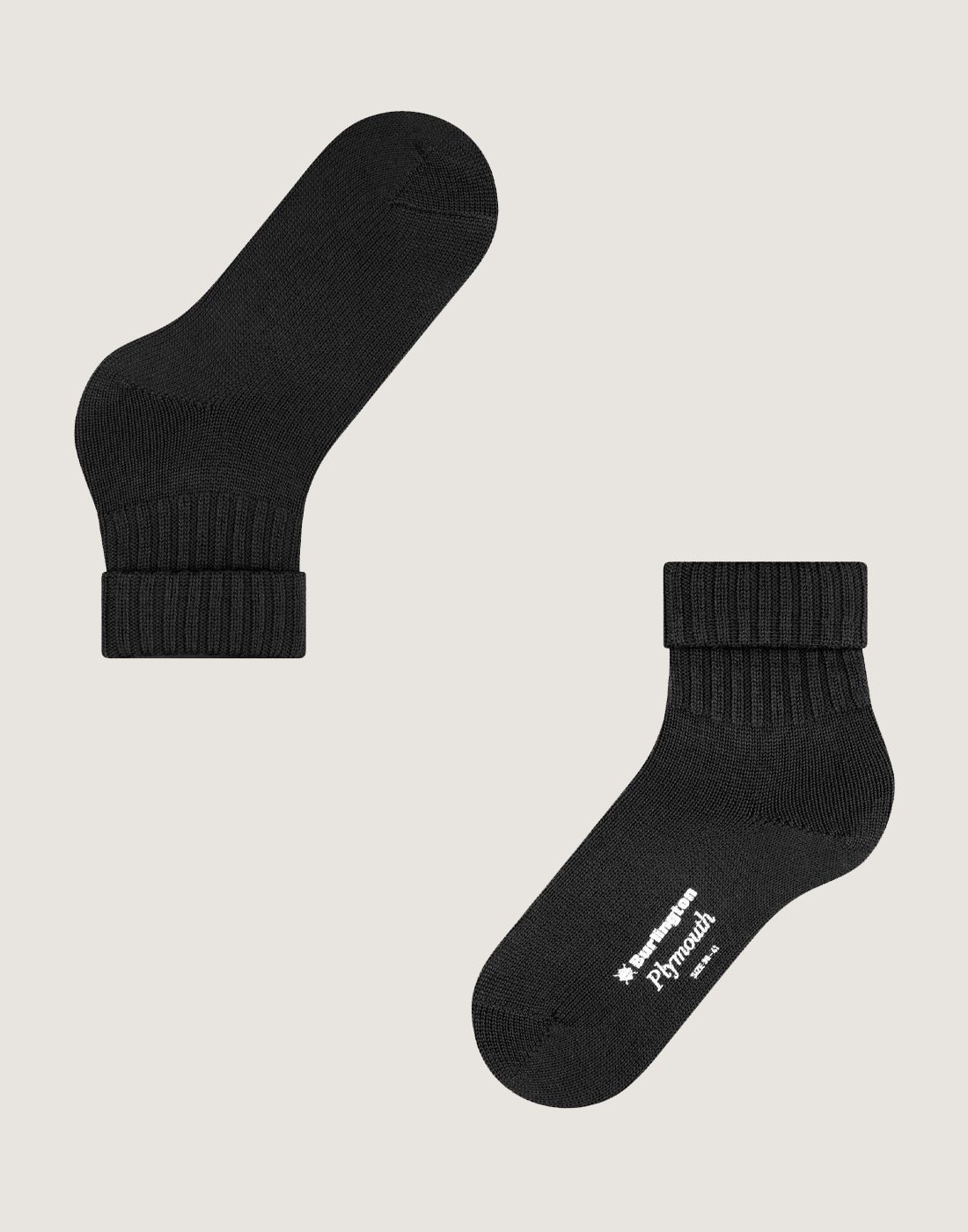 burlington plymouth ullsokk dame black1 burlington plymouth ullsokk dame svart