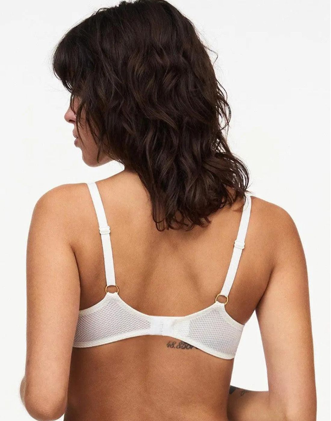 chantelle fleurs ivory gold BH1 chantelle plunge BH chantelle ivory gold