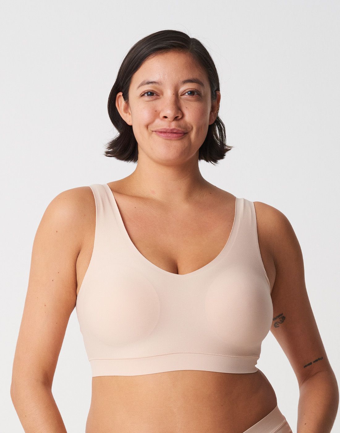 chantelle soft stretch padded topp kvinne i BH topp i rosa