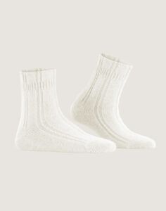 falke bedsock ullsokk offwhite hvit