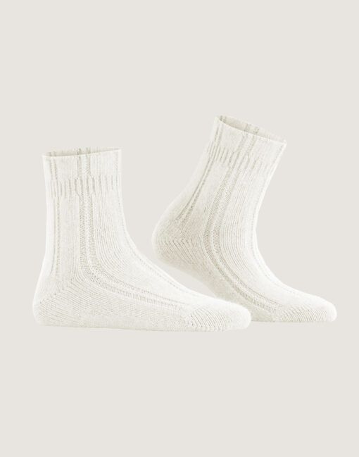 falke bedsock ullsokk offwhite hvit