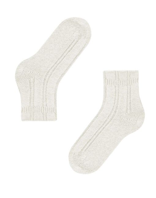 falke bedsock ullsokk offwhite hvit