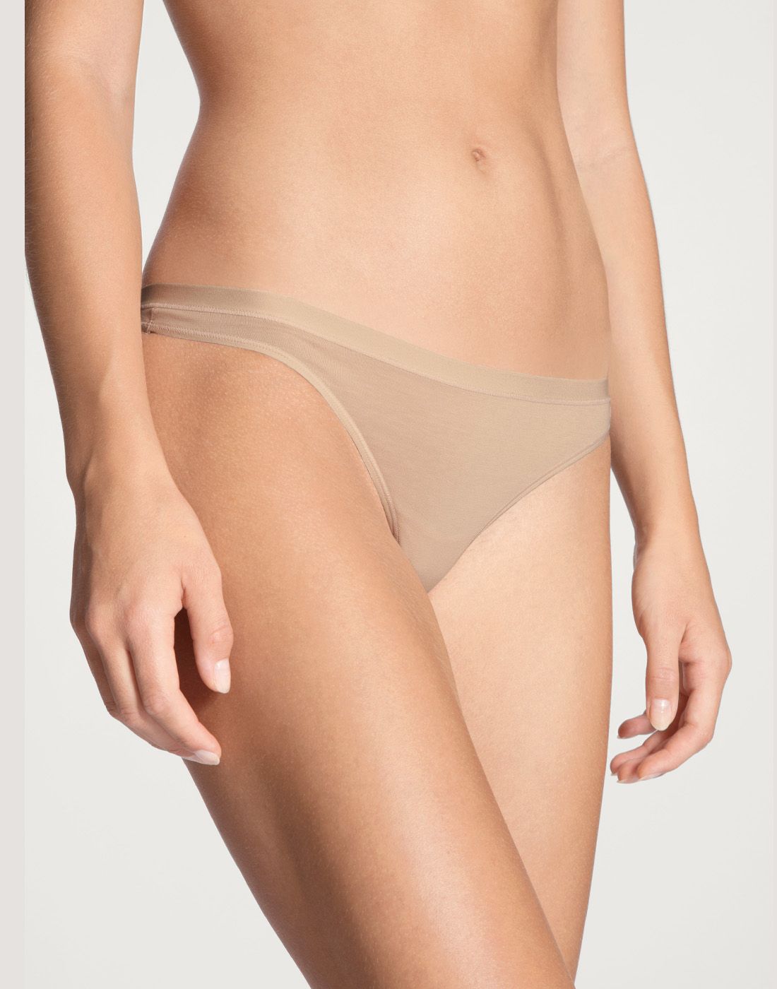 natural comfort string rose teint calida jente i beige stringtruse i bomull
