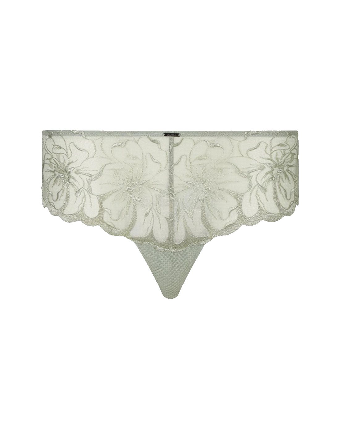 Chantelle fleurs hipster truse green tea2 chantelle fleurs hipster string truse green tea