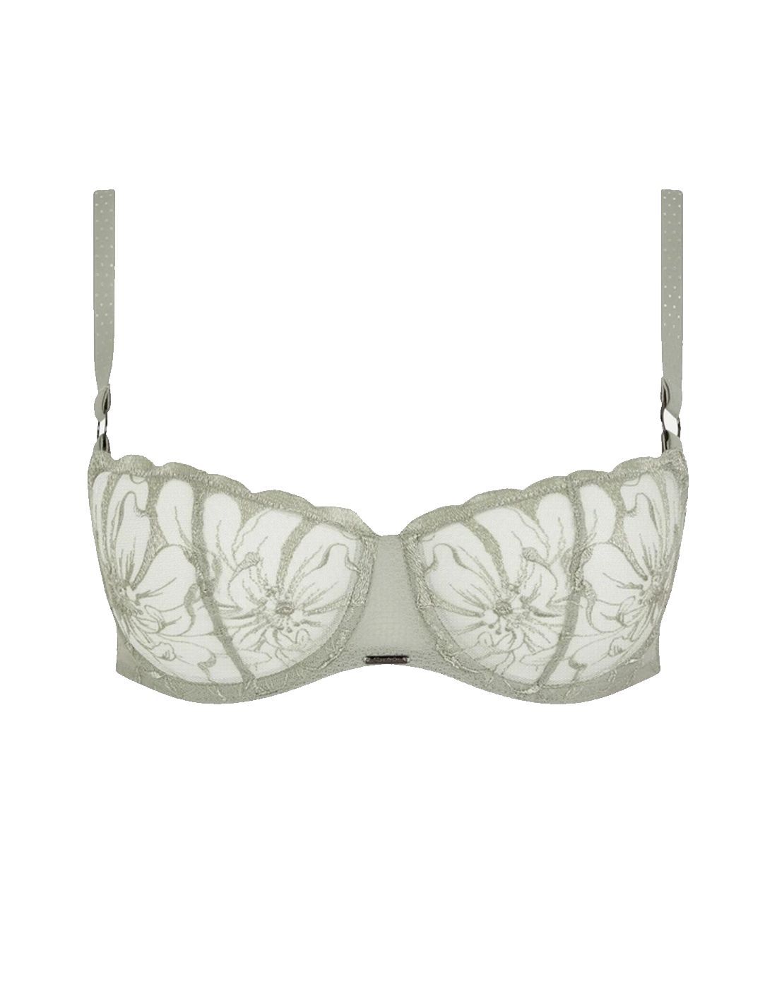 chantelle fleurs demi BH green tea3 chantelle fleurs demi BH green tea