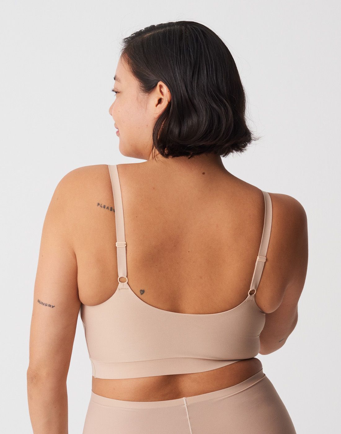 Chantelle soft stretch padded bralette nude1
