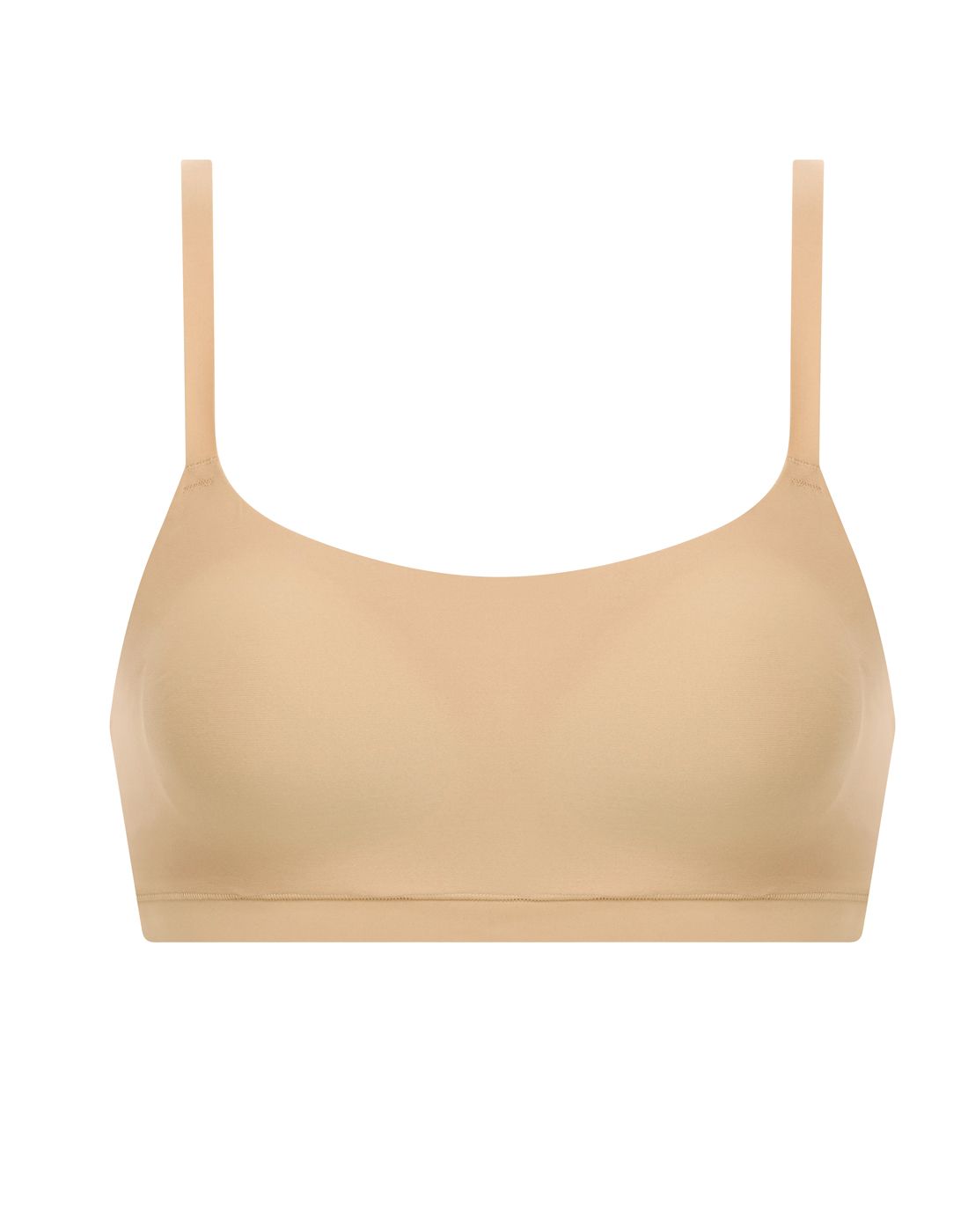 Chantelle soft stretch padded bralette nude2