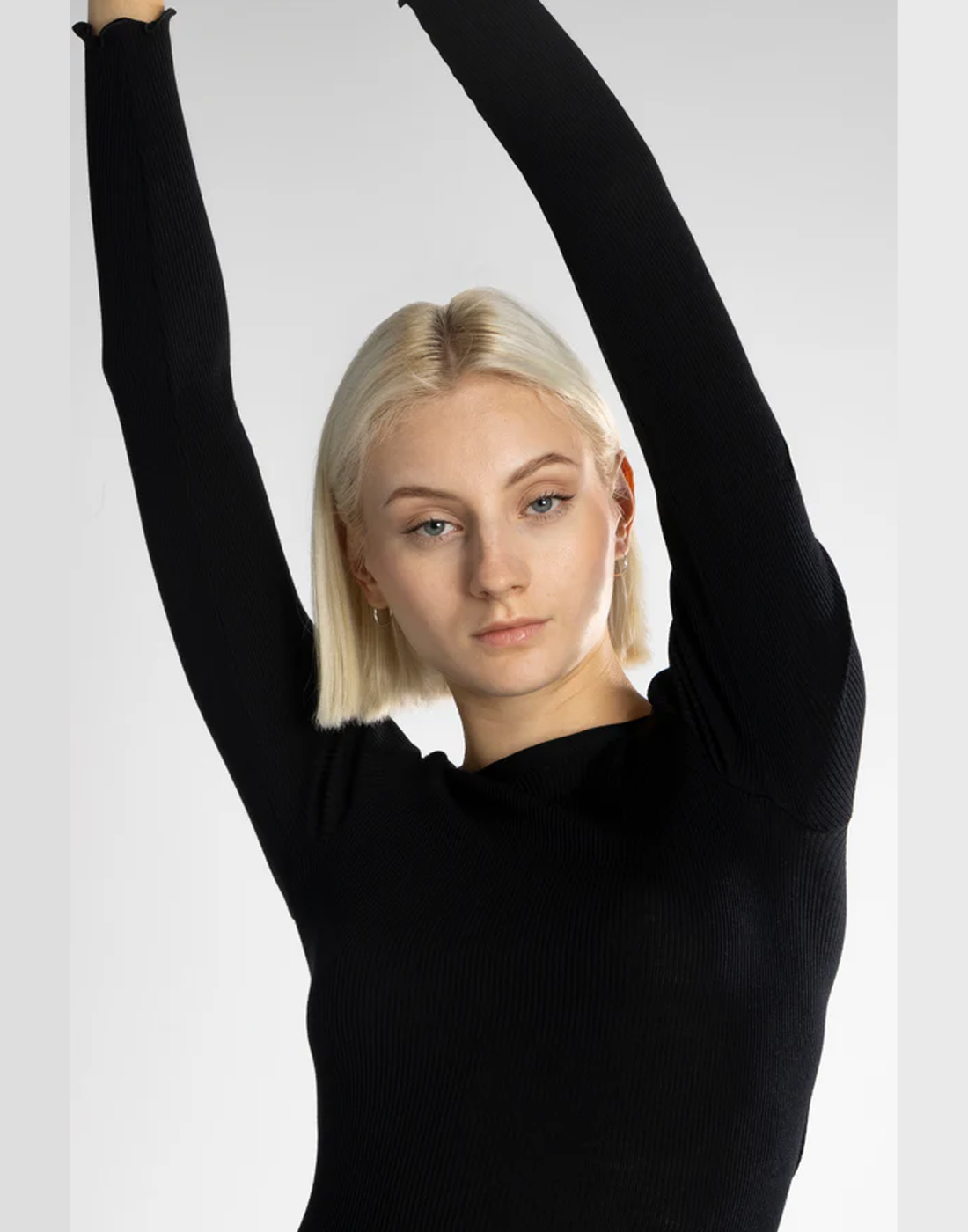 oscalito ull silke genser undertøy svart