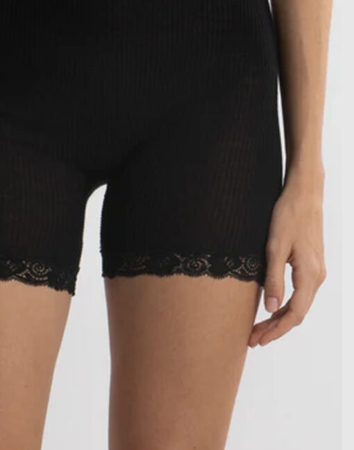 oscalito ull silke shorts blonde svart