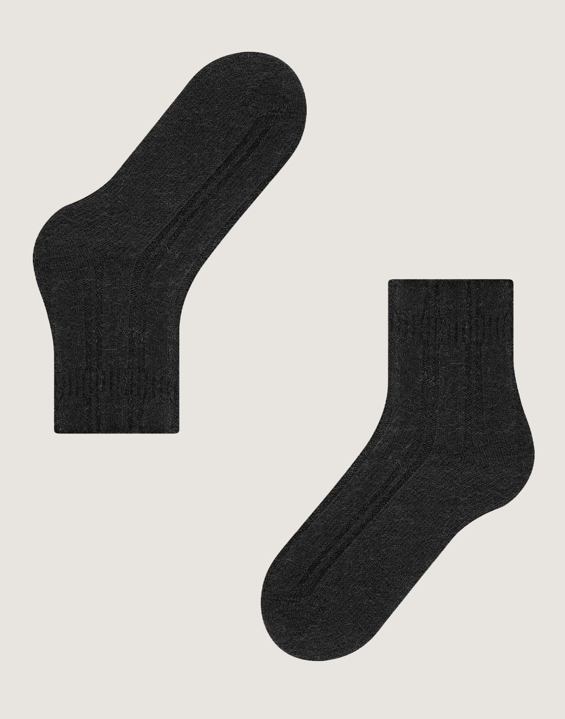 falke nattsokk angora ull svart1 falke bedsock nattsokker ull black