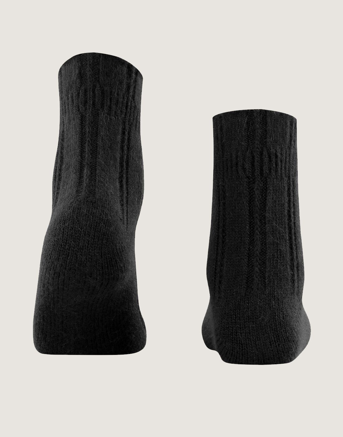 falke nattsokk angora ull svart2 falke bedsock nattsokker ull black