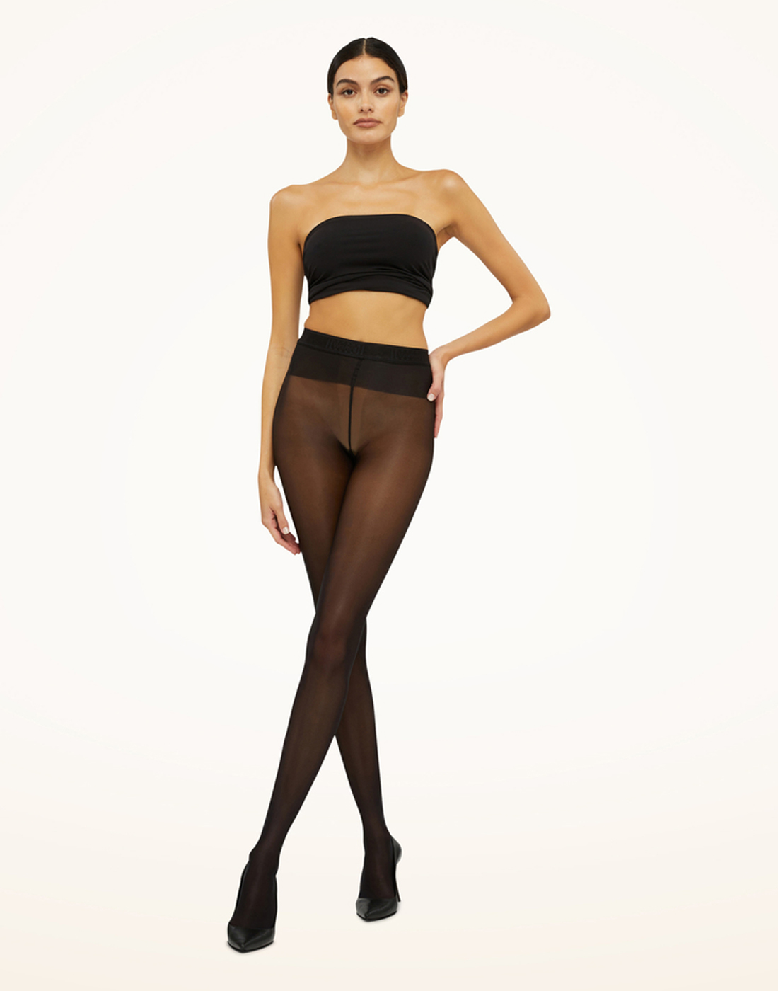 wolford neon 40 comfort tights svart