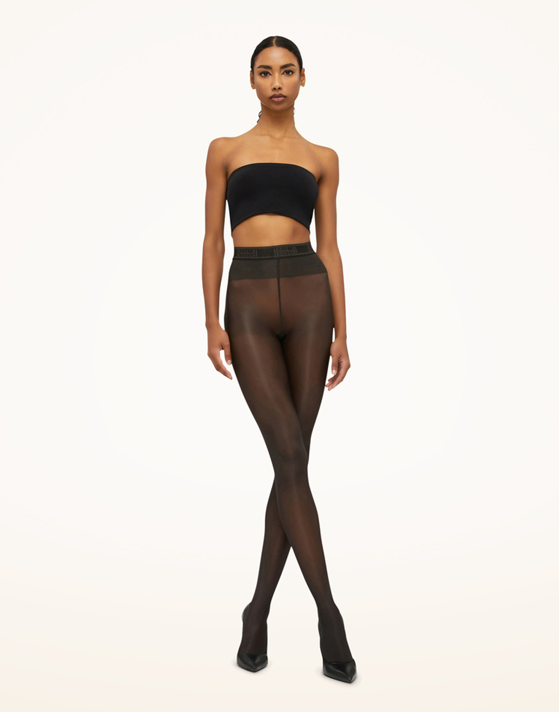 wolford neon 40 comfort tights nearly black