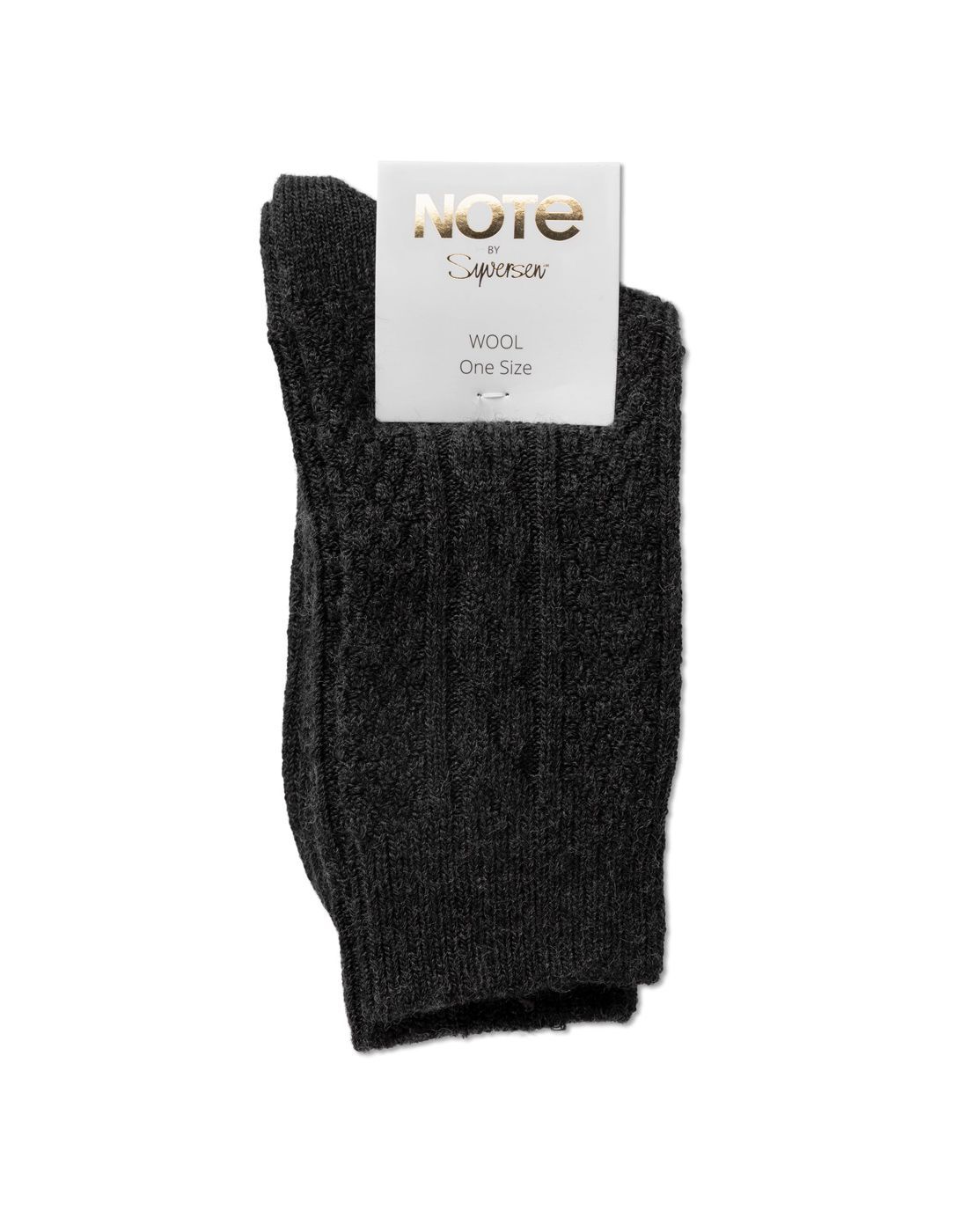 Note cable sokk ull anthrasite note cable sokk ull antracite grå
