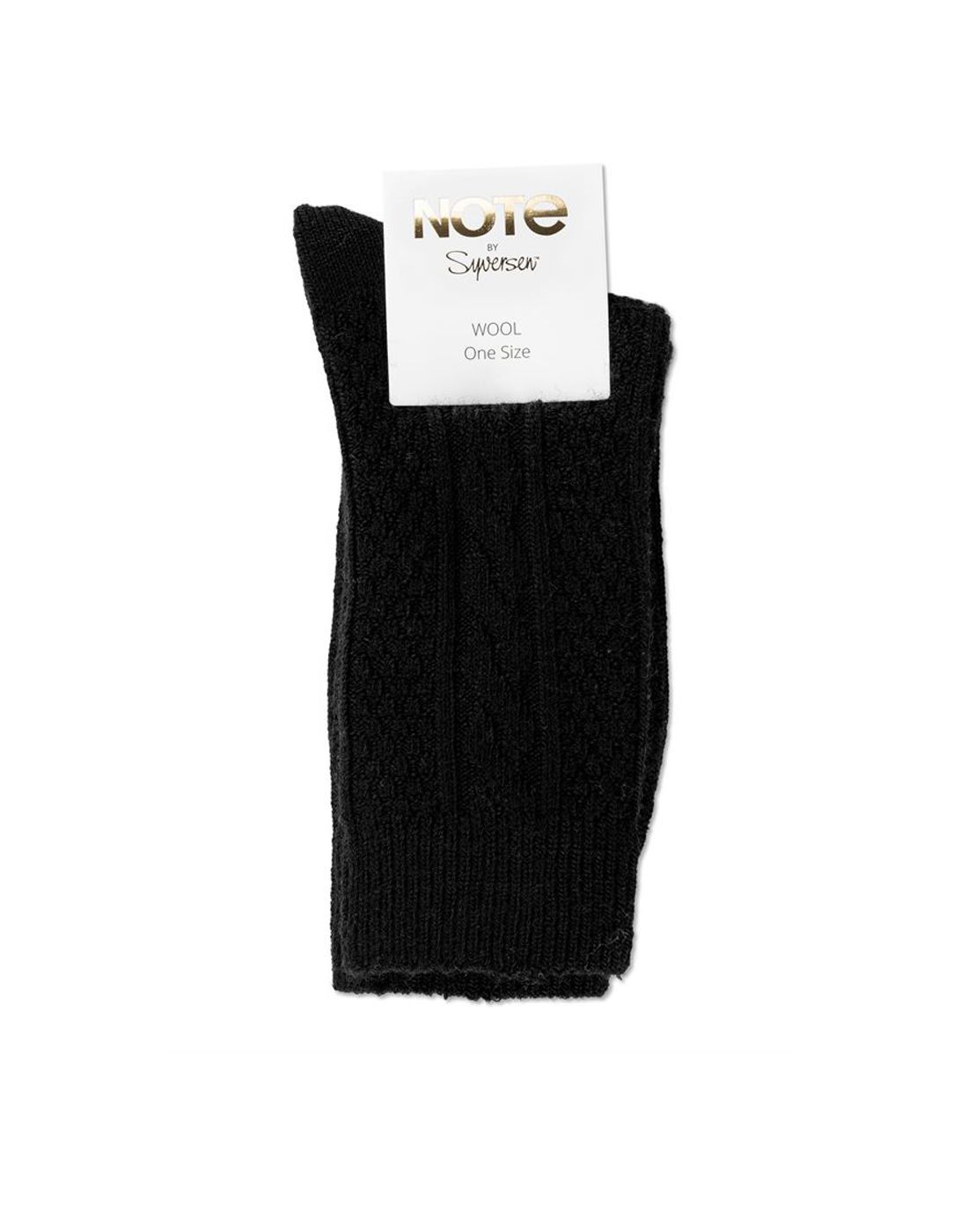 Note cable sokk ull black note cable sokk ull black