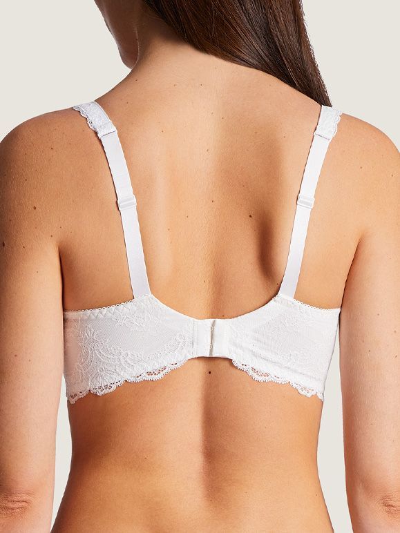 aubade bh opale balconette hvit blonder