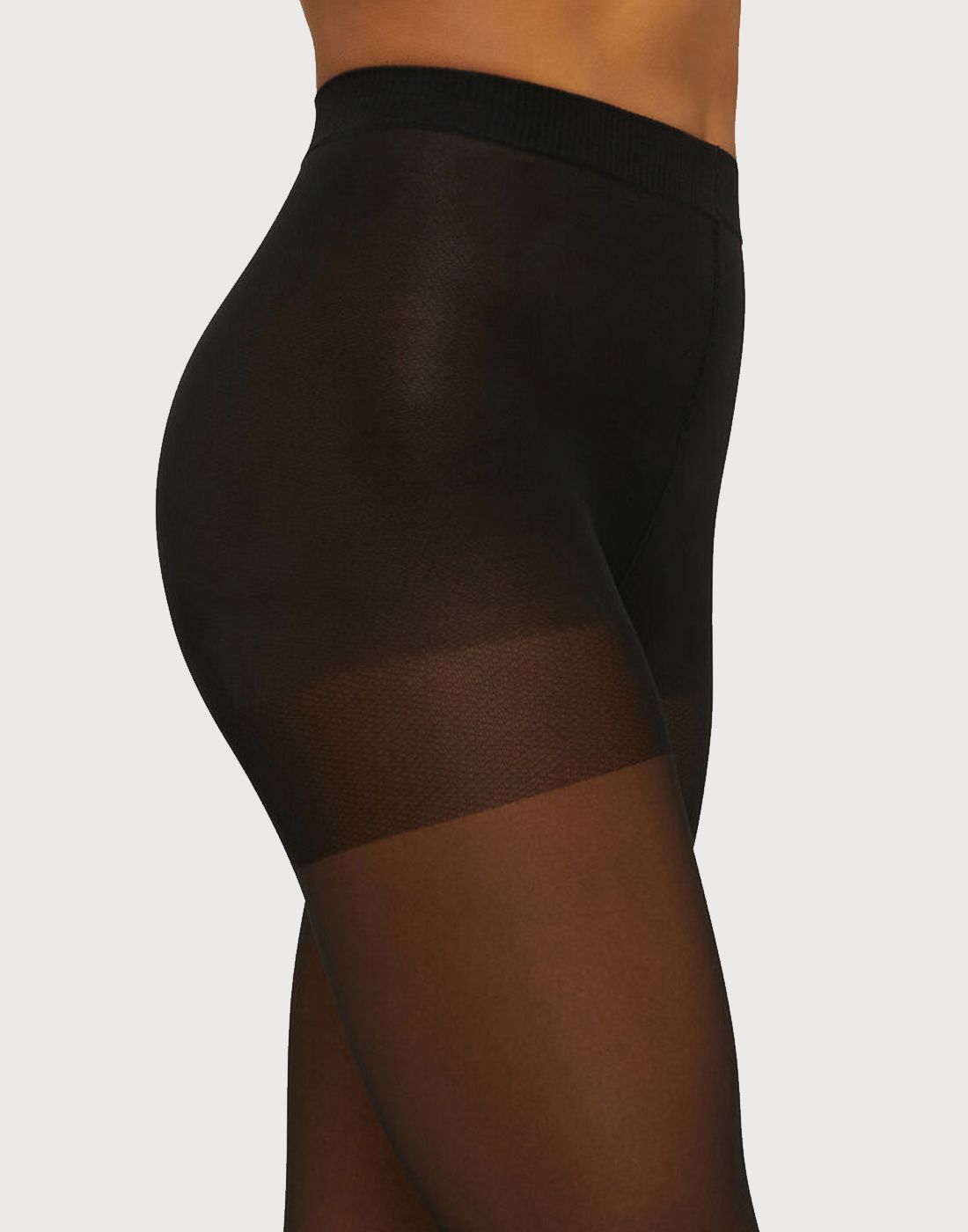 miss 30 leg support strømpebukse svart2