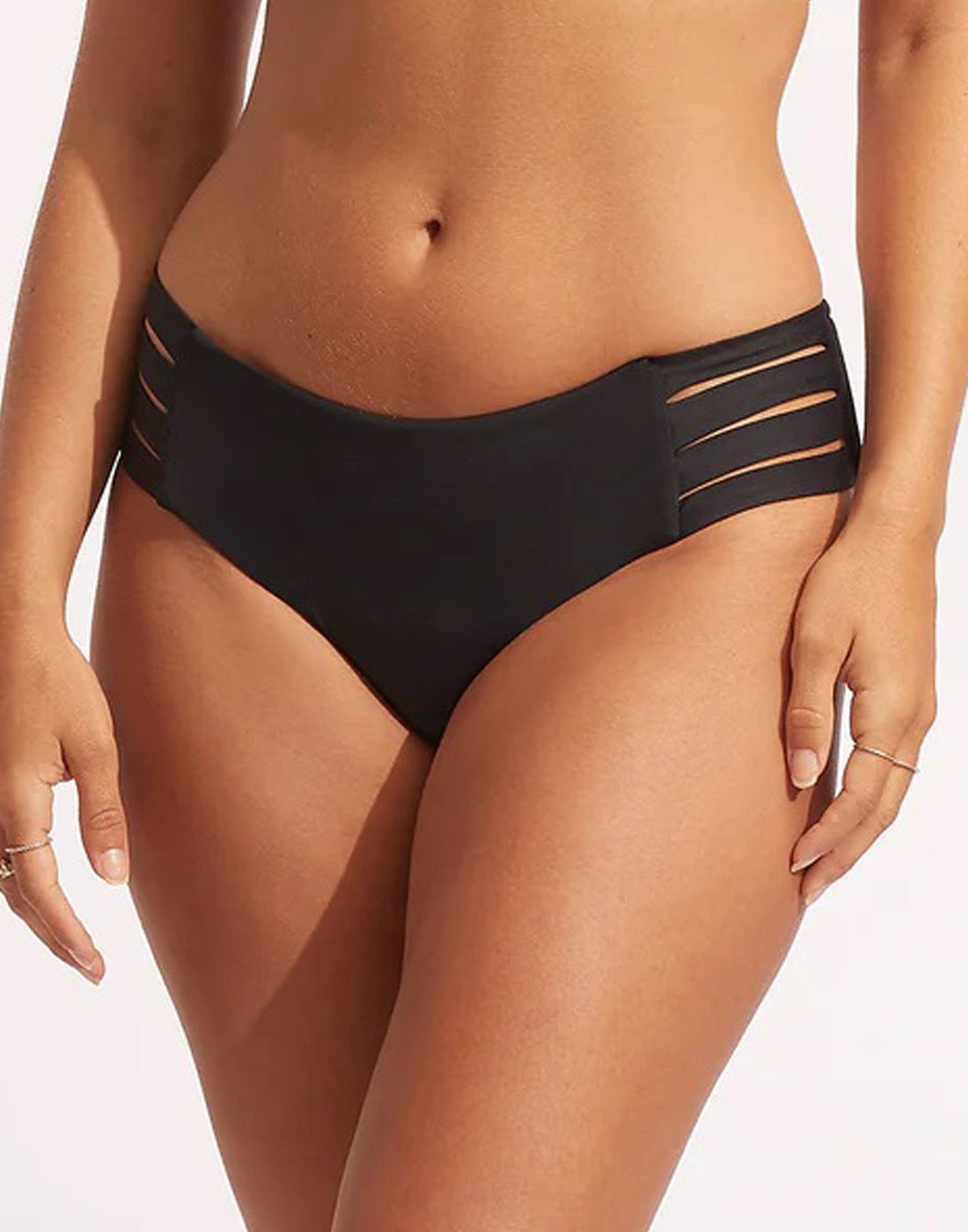 Seafolly Multi Strap Hipster Svart3