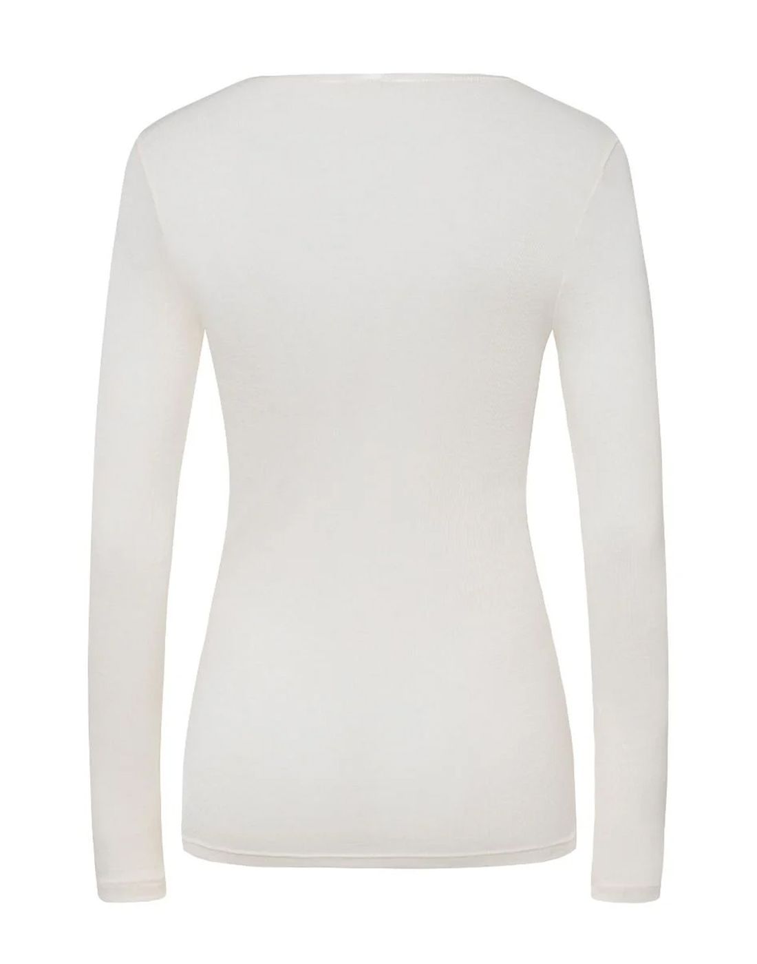 hanro ullundertøy med silke genser offwhite