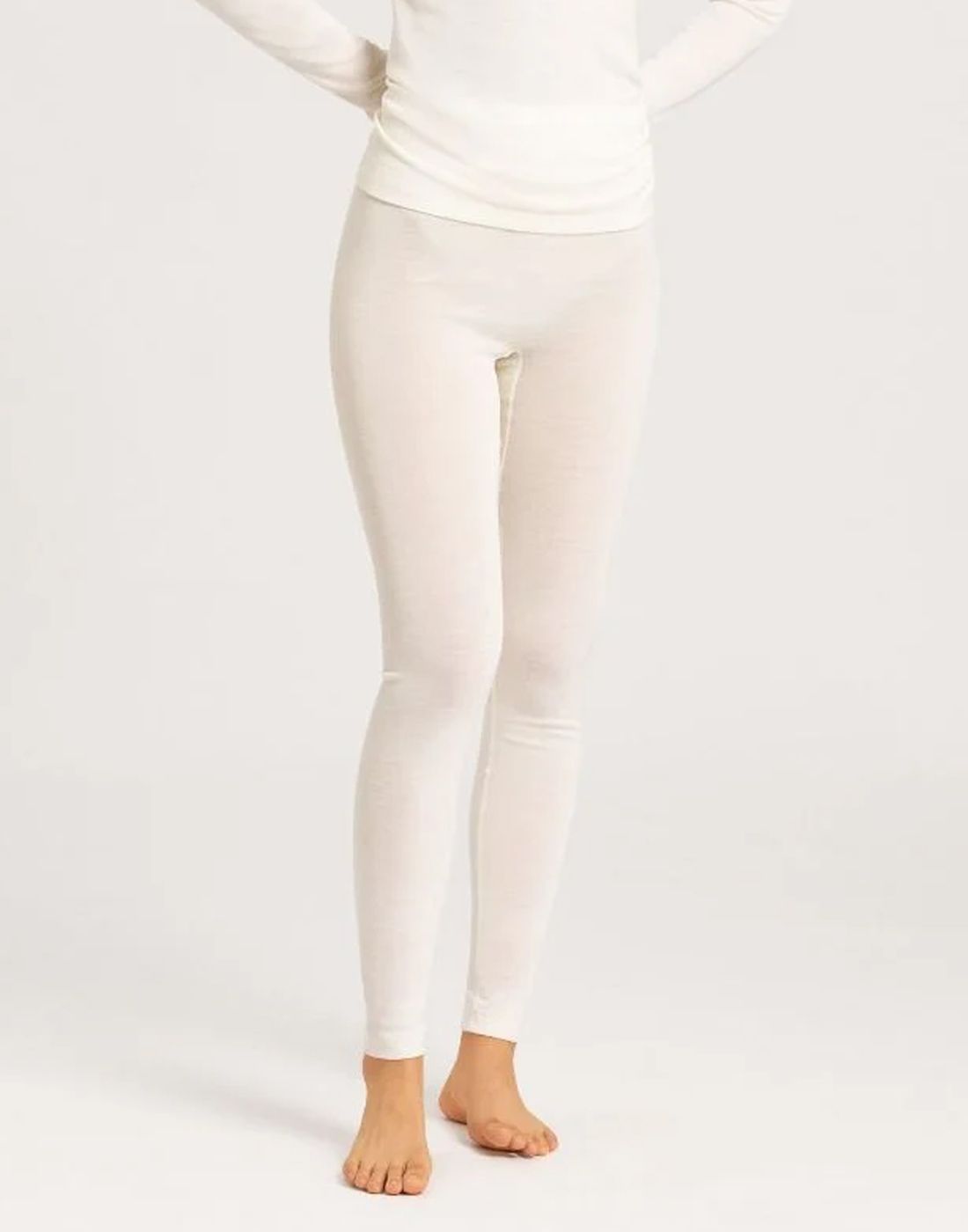 hanro woolen silk leggings cygne hvit3 hanro soolen silk leggings ullundertøy hvit