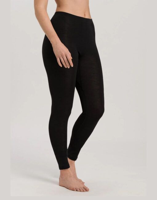 hanro woolen silk stillongs svart