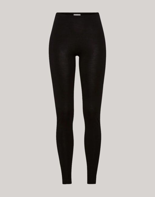 hanro woolen silk stillongs svart