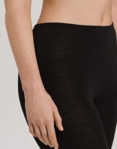 hanro woolen silk stillongs svart