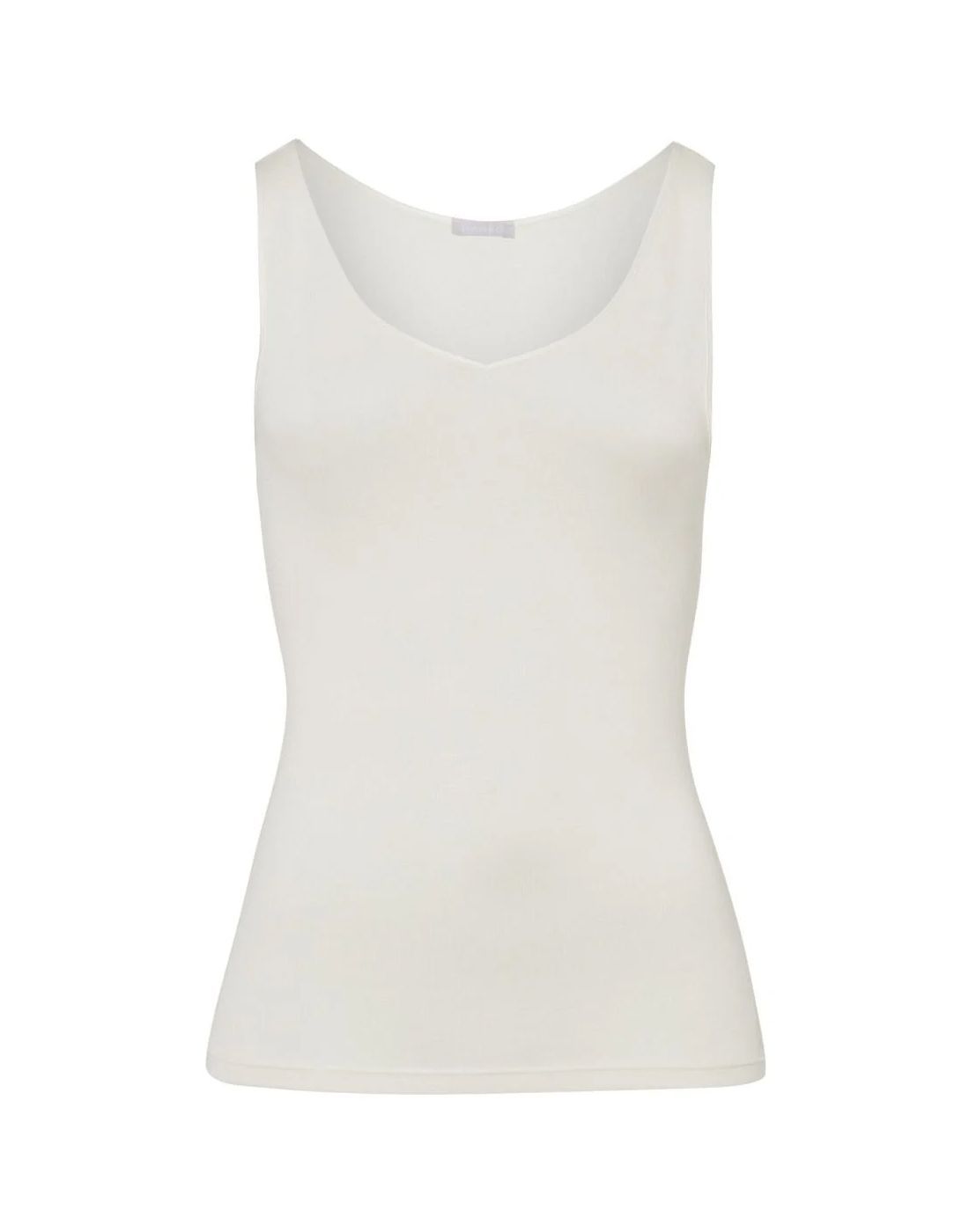 hanro woolen silk ulltopp hvit