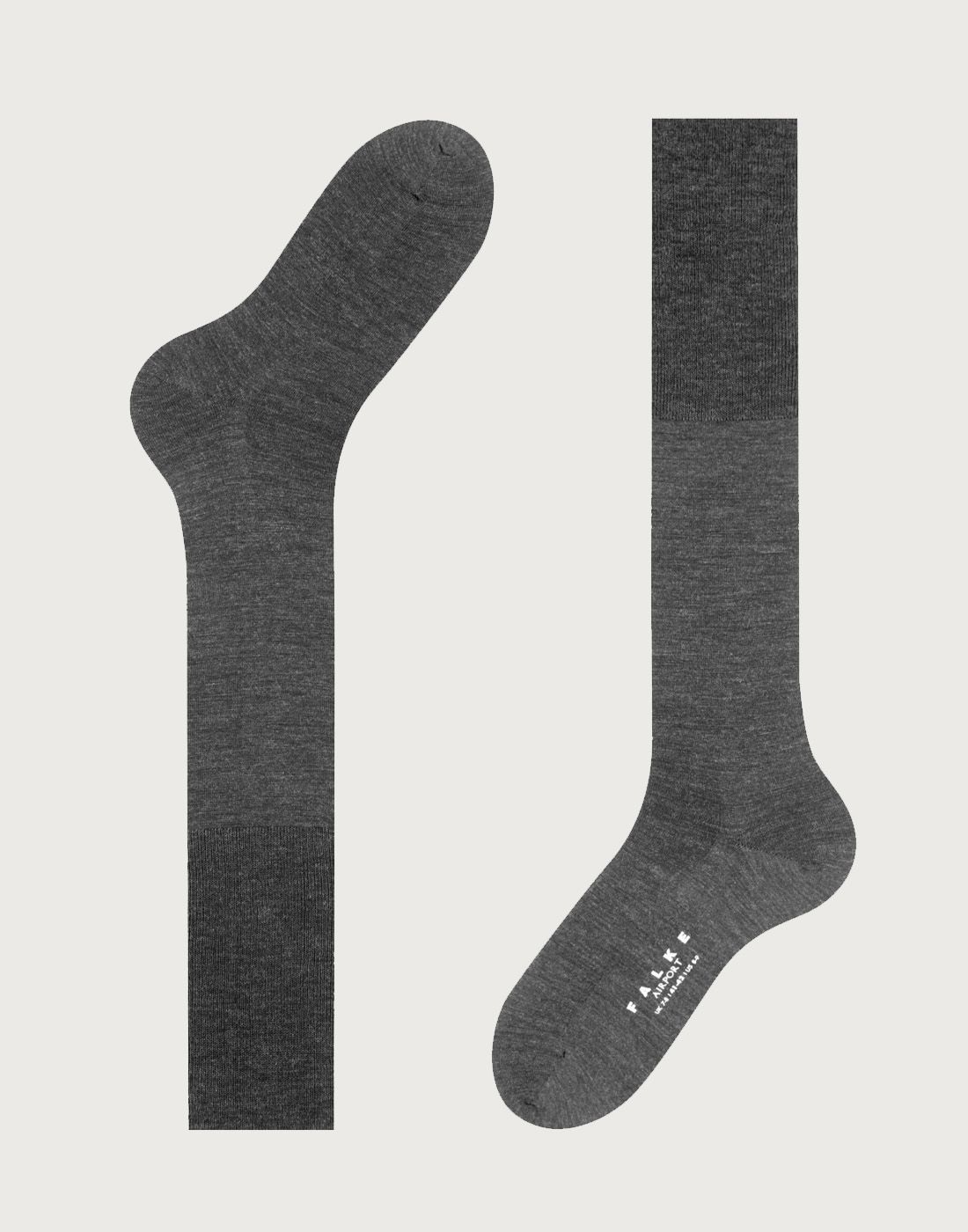 knestrømper herre falke ariport mørkegrå