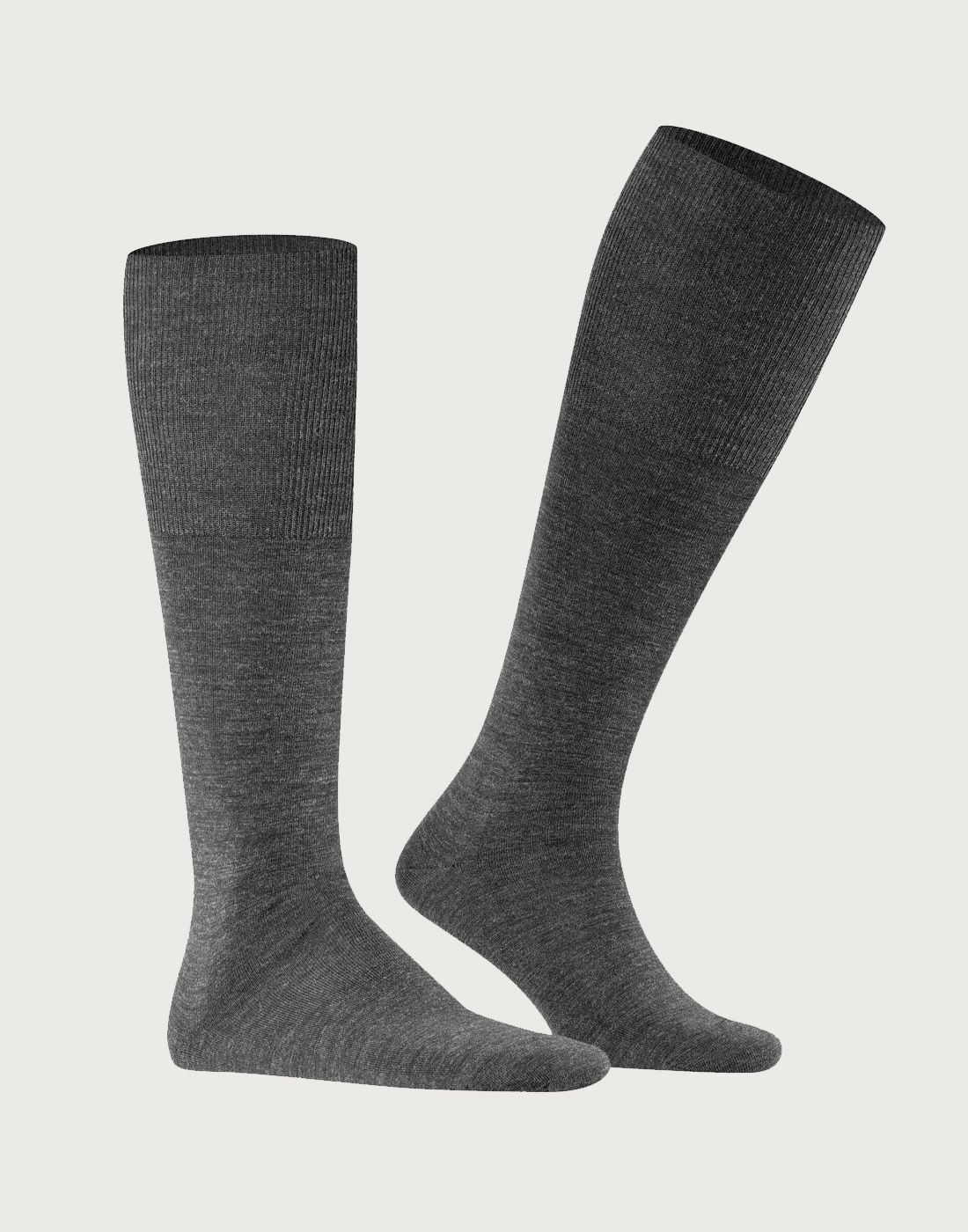 knestrømper herre falke ariport mørkegrå