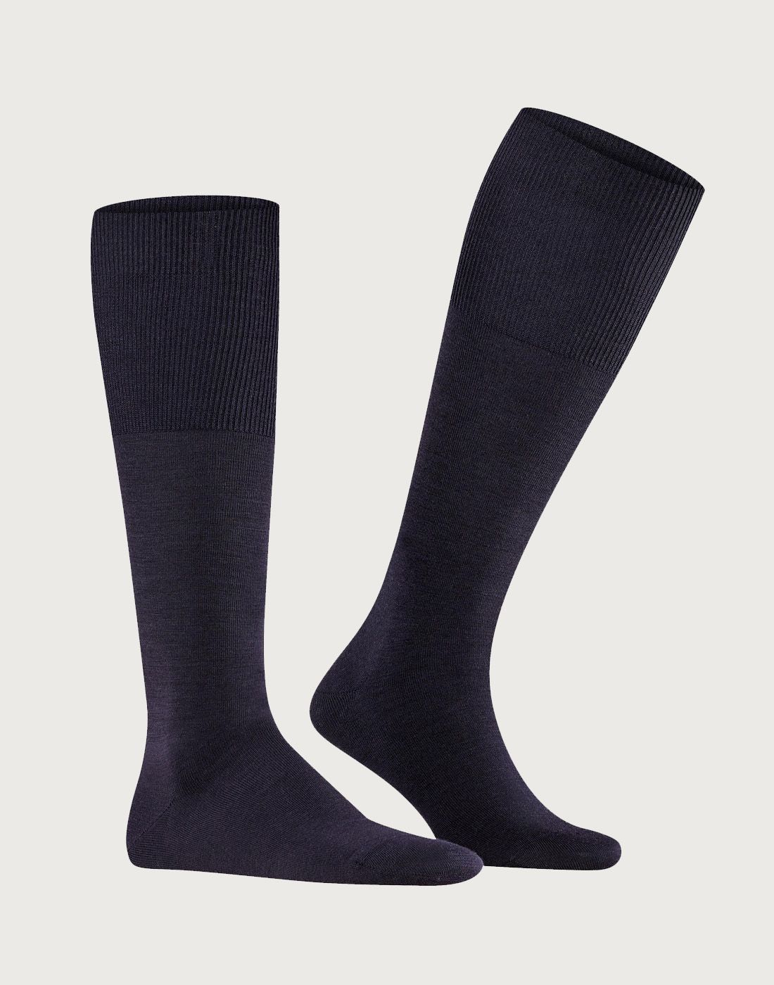 knestrømper herre ull marineblå