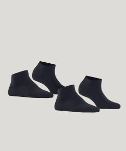 falke happy ankelsokk 2pk dark navy