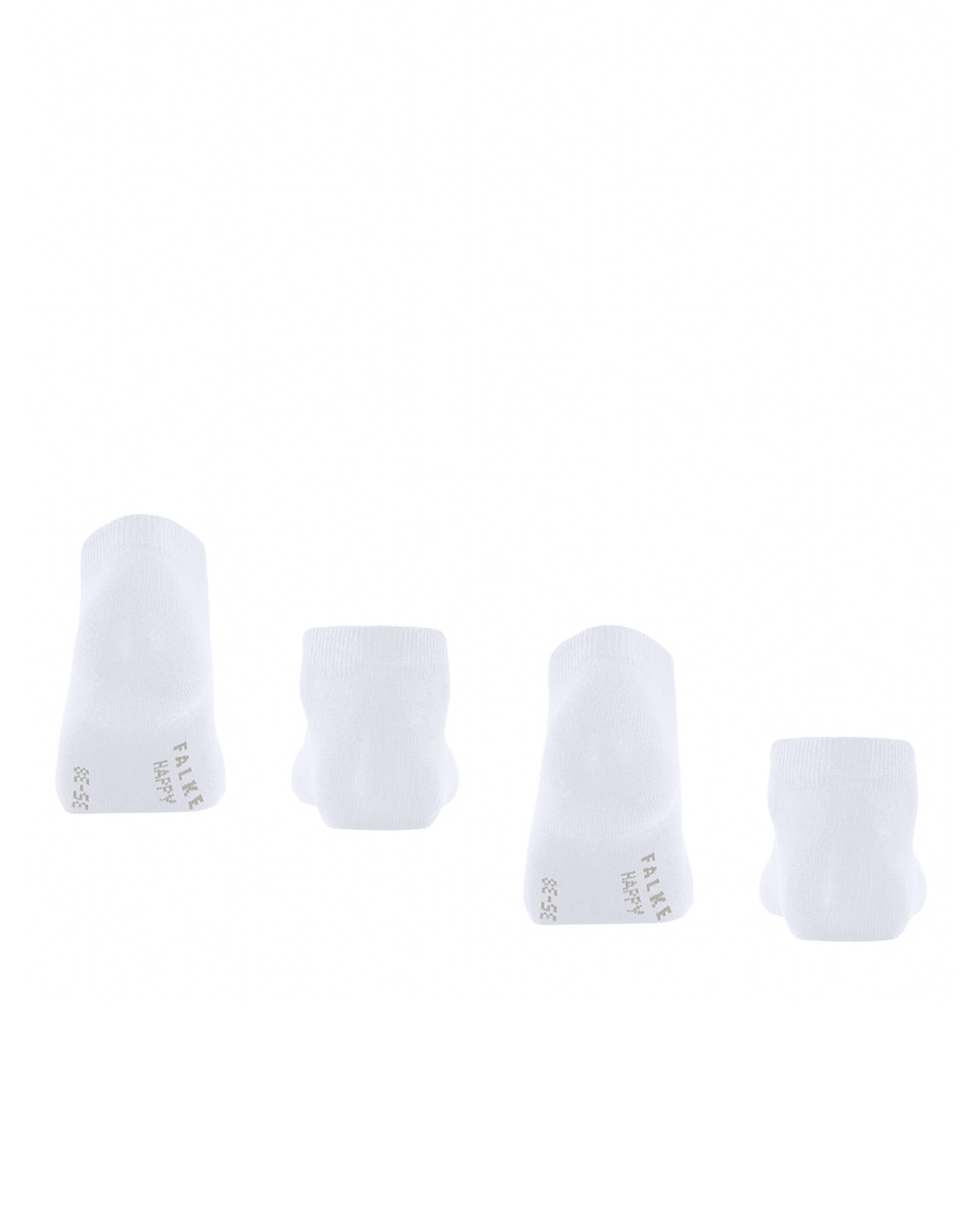 falke happy ankelsokk 2pk hvit