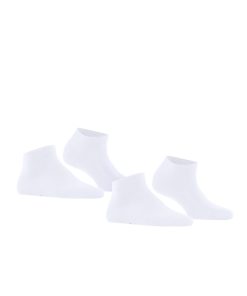 falke happy ankelsokk 2pk hvit