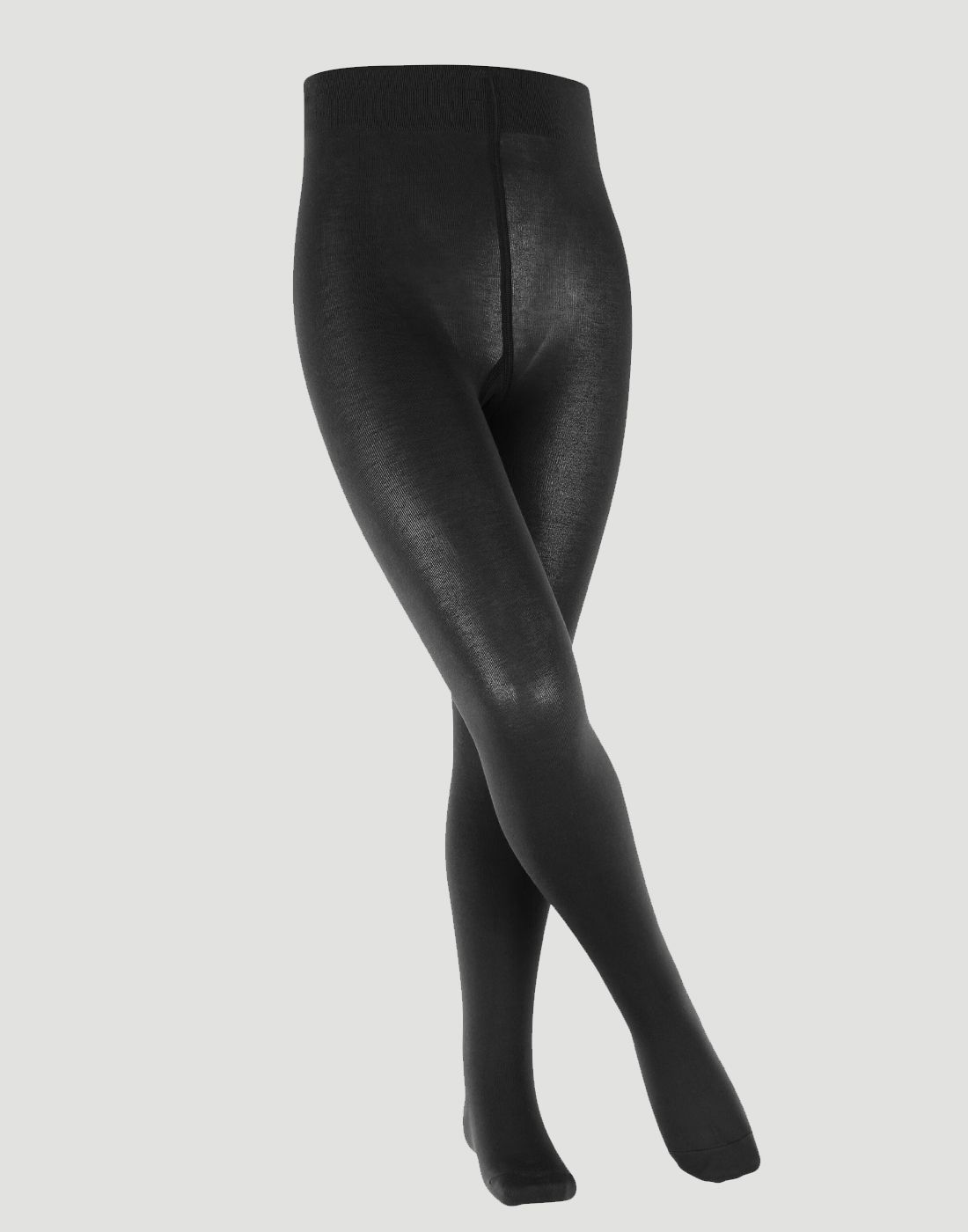 13609-svart3 svart strømpebukse i bomull til barn