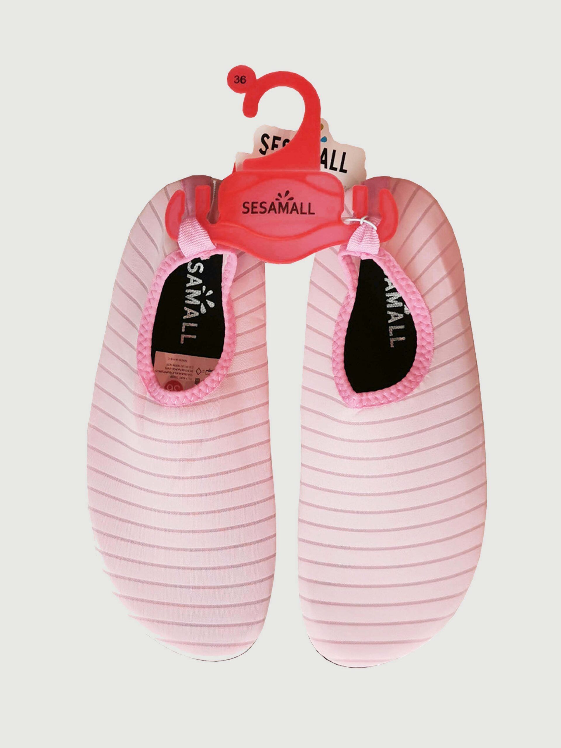 Badesko - Lyserosa rosa badesko til svømming og bading