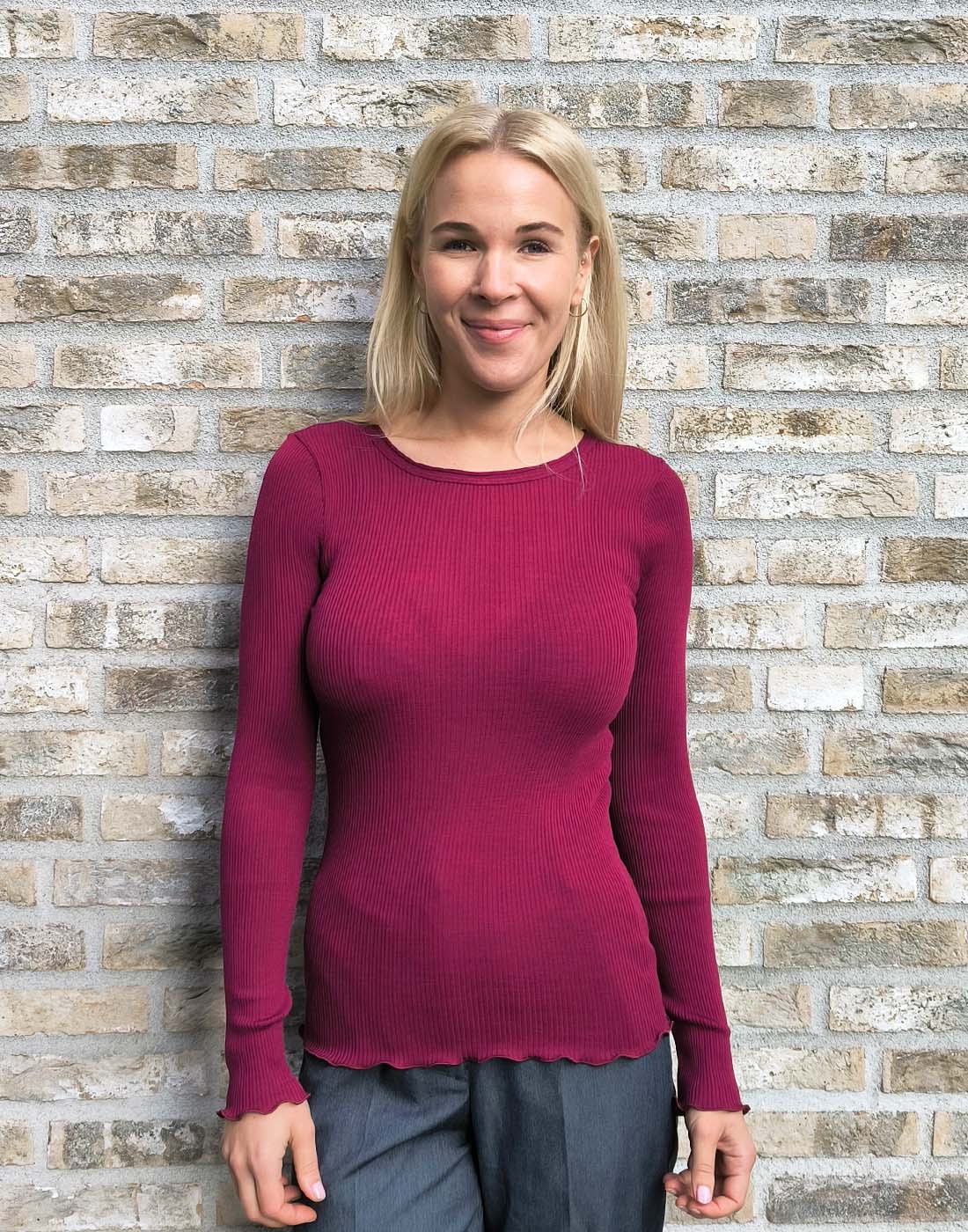 Oscalito ull silke genser sangria