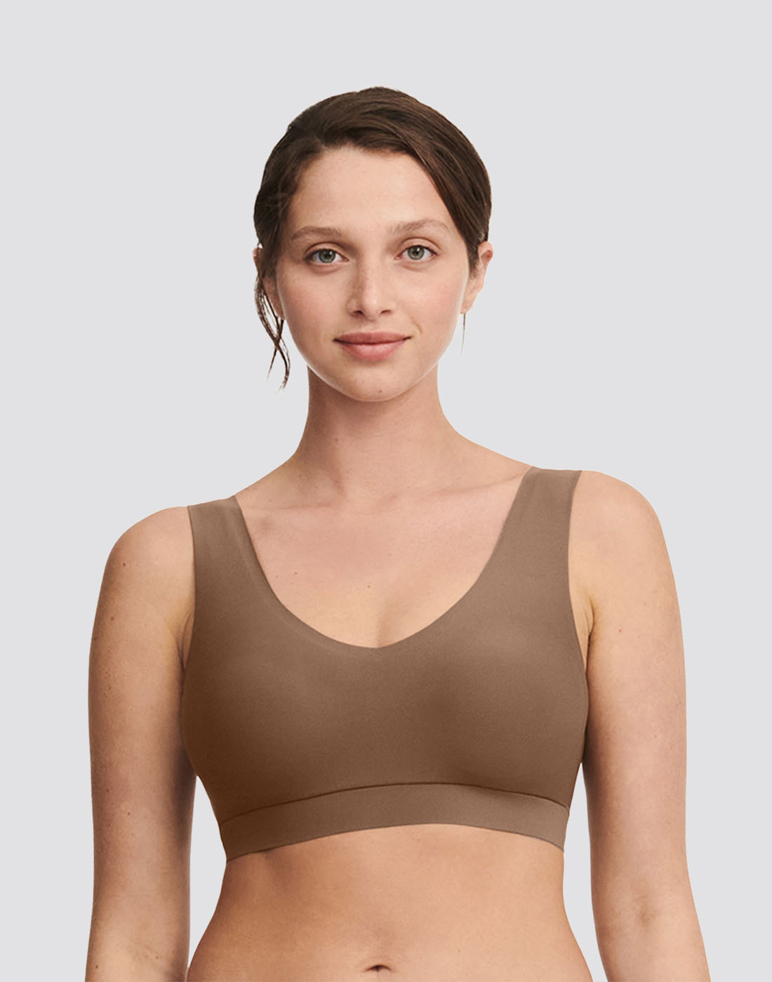 Chantelle soft stretch padded top cocoa