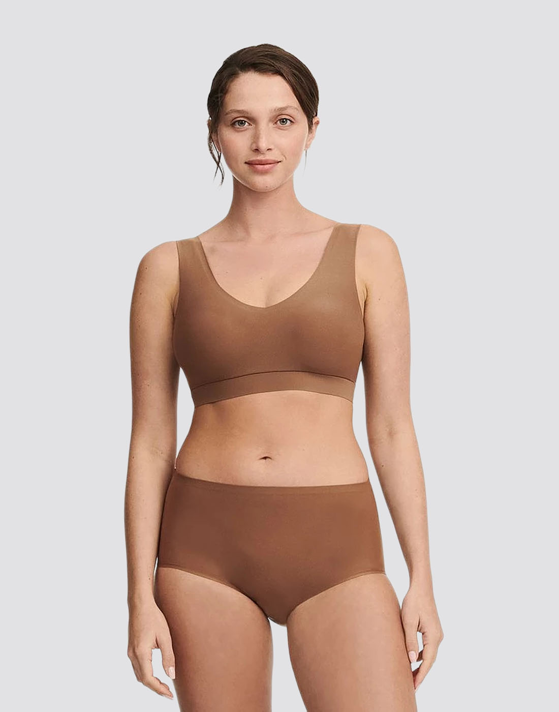 Chantelle soft stretch padded top cocoa