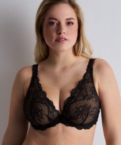 aubade bh blonder plunge noir svart