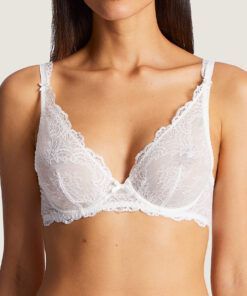 aubade plunge bh blonder opale hvit