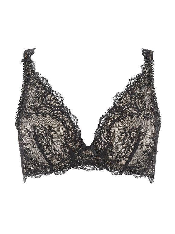 bh uvattert aubade blonder plunge noir svart