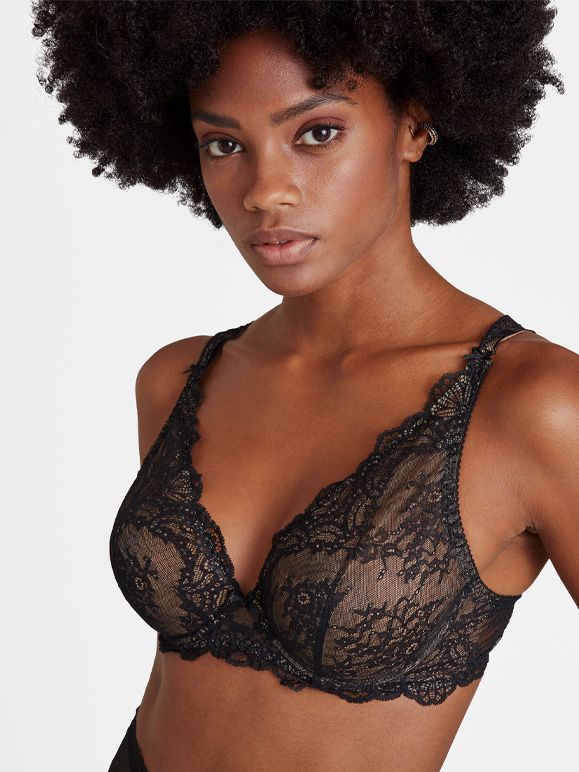 bh uvattert aubade blonder plunge noir svart