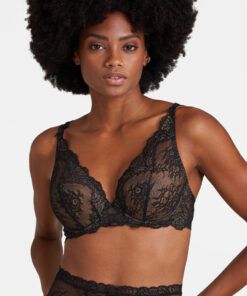 bh uvattert aubade blonder plunge noir svart