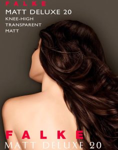 falke matt deluxe knestrømpe mørkeblå